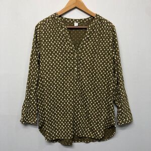 Old Navy Women Long Sleeve Blouse Top Shirt Size Large Cotton Blend B324 -15